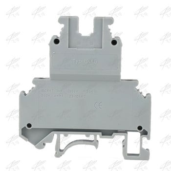 50PCS UKK5 Μπλοκ ακροδεκτών καλωδίων DIN Rail Universal Class Terminal Splice Διώροφο Phoenix