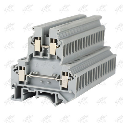 50PCS UKK5 Μπλοκ ακροδεκτών καλωδίων DIN Rail Universal Class Terminal Splice Διώροφο Phoenix