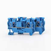 10-komadni terminalni blok PT-4 plavi konektori za ožičenje Push in Din rail montirani na oprugu bez vijaka Prolazni vodiči žice PT4