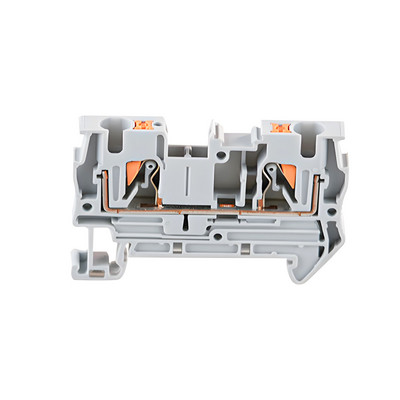 10-komadni terminalni blok PT-4 plavi konektori za ožičenje Push in Din rail montirani na oprugu bez vijaka Prolazni vodiči žice PT4