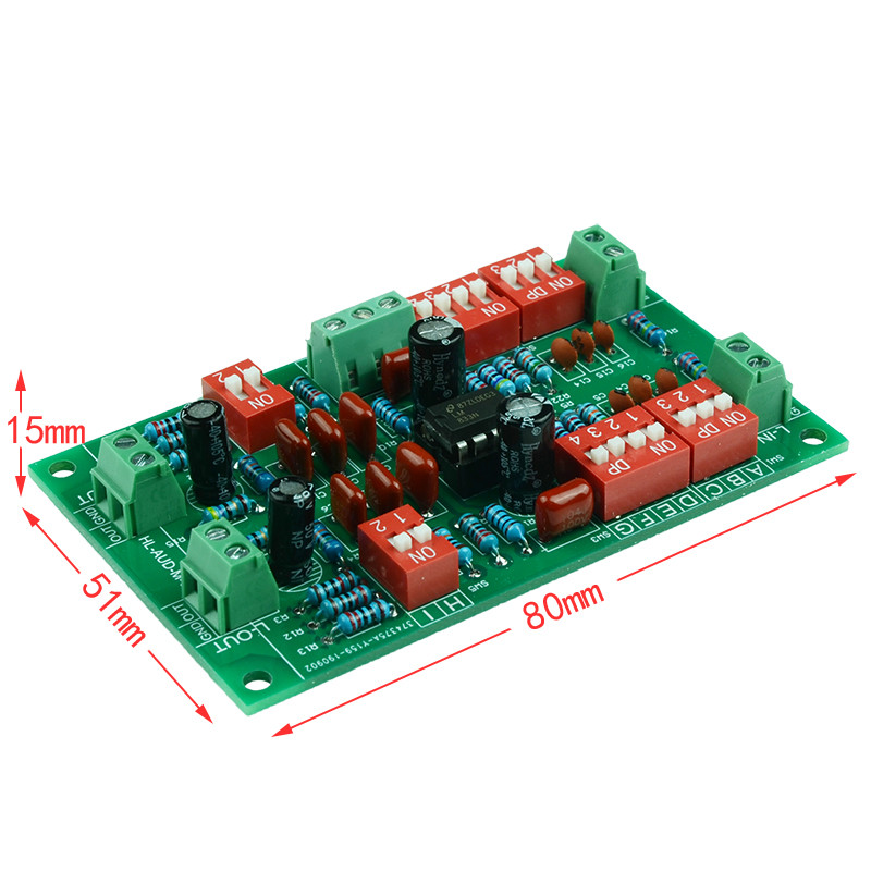 Stereo fono RIAA ploča modula pretpojačala, pretpojačalo ili HIFI pojačalo, terminalni blok