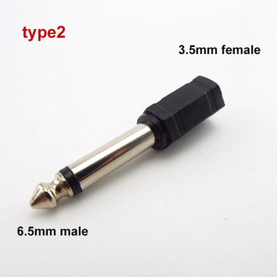 6,35 mm 6,5 mm 1/4" mono Mascul la 3,5 mm 1/8" Conector Femeie 2 Poli 3 Poli Jack Audio Speaker Terminal Plug Adaptor pentru căști