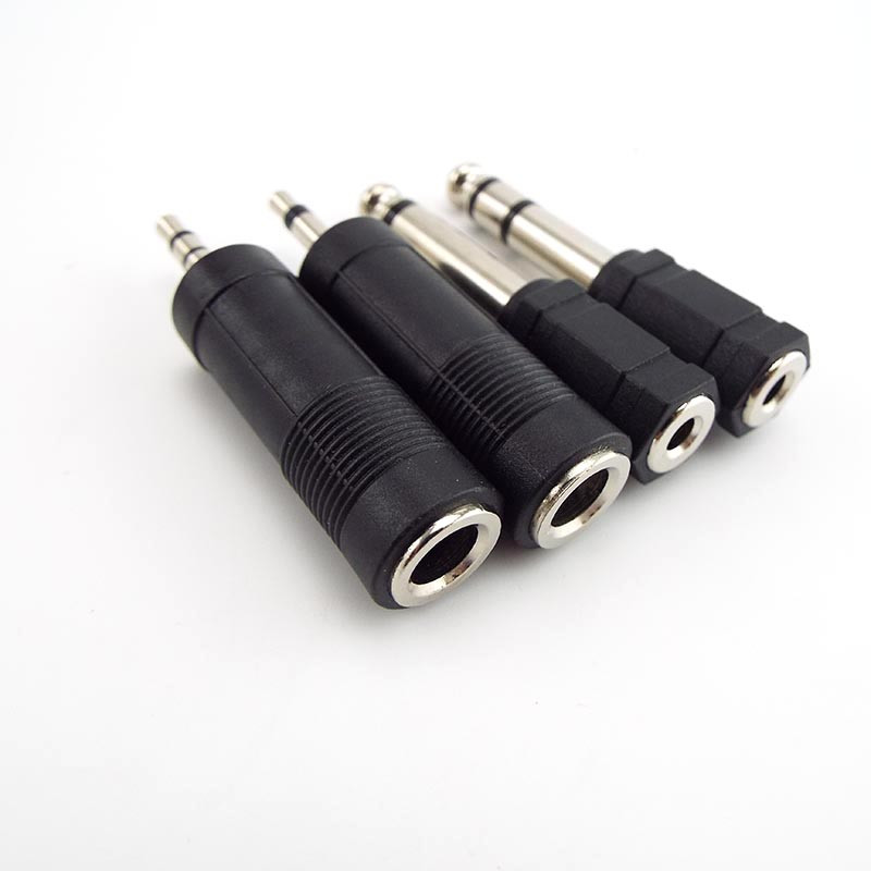 6,35 mm 6,5 mm 1/4" mono Mascul la 3,5 mm 1/8" Conector Femeie 2 Poli 3 Poli Jack Audio Speaker Terminal Plug Adaptor pentru căști