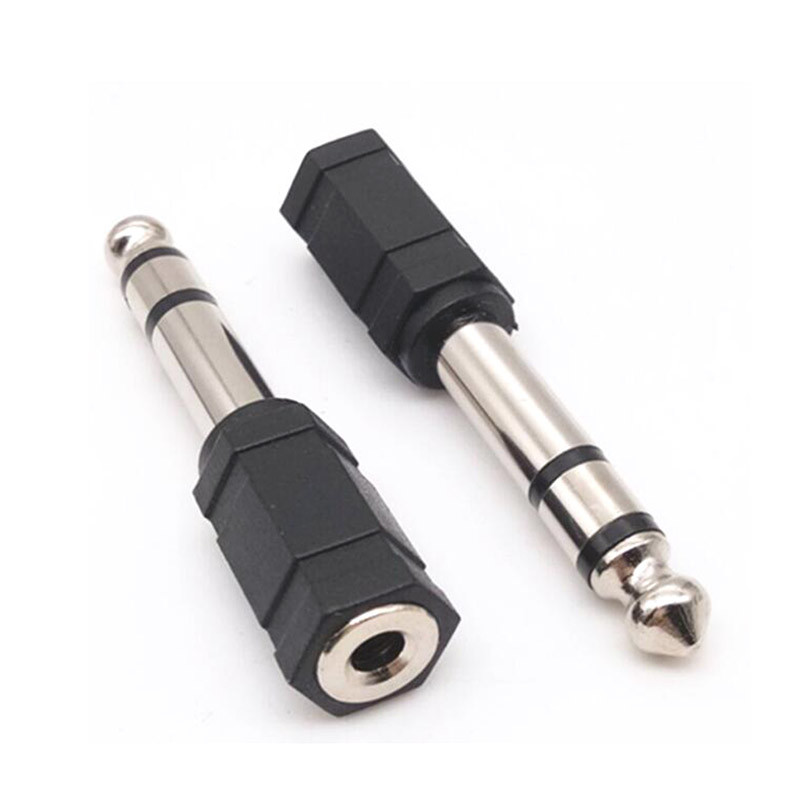 6,35 mm 6,5 mm 1/4" mono Mascul la 3,5 mm 1/8" Conector Femeie 2 Poli 3 Poli Jack Audio Speaker Terminal Plug Adaptor pentru căști