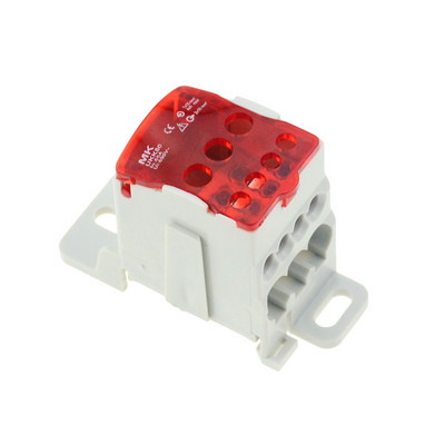 1 gab UKK80A spaiļu bloks 1 daudzās Out Din Rail sadales kārbā Universāls elektrisko vadu savienotājs SARKANS DZELTENS ZILS ZAĻS