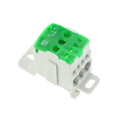 1 gab UKK80A spaiļu bloks 1 daudzās Out Din Rail sadales kārbā Universāls elektrisko vadu savienotājs SARKANS DZELTENS ZILS ZAĻS