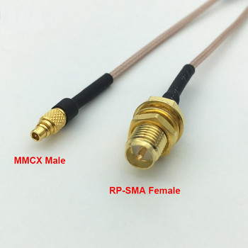 1Pcs MMCX Angle / Straaght Male to SMA / RP-SMA Female Linear Antena Flange Cable for PFV RC Parts 5.8GHz 10cm 15cm 20cm 30cm