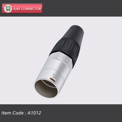  8p8c RJ45 vodootporni konektor, narančasti i crni, montaža na ploču + žičani konektor, RJ45 Ethernet/mrežni konektor, IP65 razina