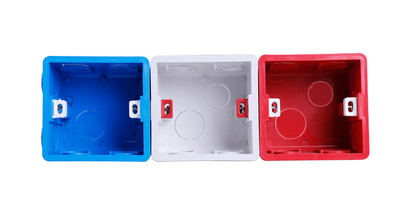 Montažna kutija Kazetna sklopka Utičnica Razvodna kutija Skrivena skrivena unutarnja montažna kutija Tip 86 Bijela Crvena Plava kutija