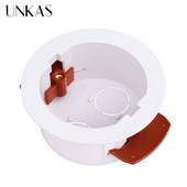 UNKAS Okrugla kutija za suhe obloge za gipsane ploče / suhozidne ploče / gipsane ploče 50 mm Udaljenost ugradnje 32 mm Dubina kutije za ugradnju