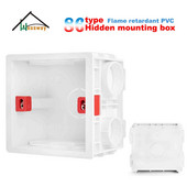 Univerzalna razvodna kutija otporna na plamen, podesiva koža za kutiju za ugradnju na zidnu ploču od 3x3 inča