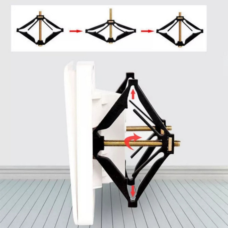 86 mm tipo tamsių kasečių taisytojas senų jungiklių kištukinių dėžių keitimas fiksuotos sienos remonto dėžutės atraminio strypo elektriko priedai