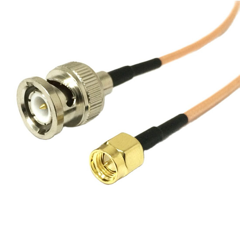 SMA muška ženska matica na BNC utikač Jack Pigtail kabelski adapter RG316 15cm/30cm/50cm/100cm