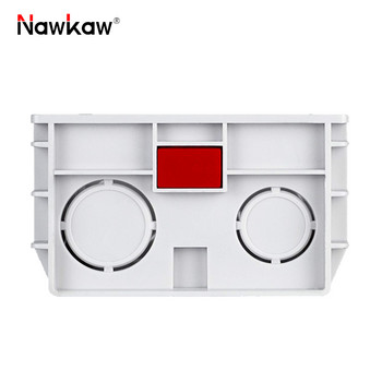 Nawkaw 146*86*50mm Ρυθμιζόμενη κρυφή εσωτερική τοποθέτηση Σκούρο κουτί για διακόπτη και πρίζα 146*86mm Λευκό κουτί διακλάδωσης