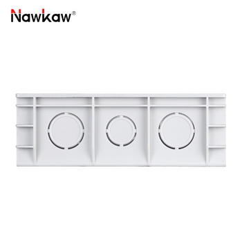 Nawkaw 146*86*50mm Ρυθμιζόμενη κρυφή εσωτερική τοποθέτηση Σκούρο κουτί για διακόπτη και πρίζα 146*86mm Λευκό κουτί διακλάδωσης