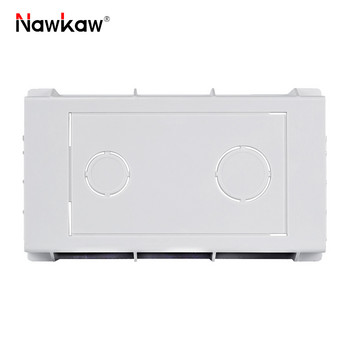 Nawkaw 146*86*50 мм регулируема тъмна кутия за скрит вътрешен монтаж за 146*86 мм превключвател и контакт Бяла съединителна кутия