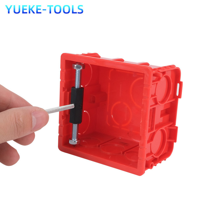 Dark Box Vijčani prekidač za popravak 10 komada 86 mm Stara zamjenska kutija s utičnicama Fiksna zidna kutija za popravak Potporna šipka Dodaci za električare