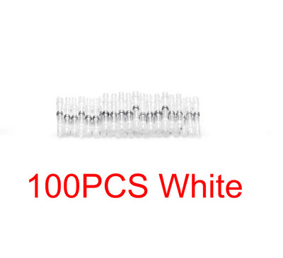 100 kom lemljenih čeonih konektora Crveno bijelo plavi vodootporni konektori za termoskupljajuće žice Automobilski brodski električni terminali