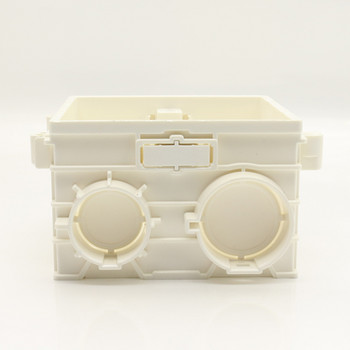 UNKAS Μέγεθος 86*86mm Cassette Universal White Wall Mounting Box for EU/UK Socket Backbox and Wall Light Touch Switch