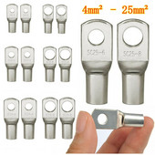 100/50/25/10PCS 4-25mm terminali Baterijska žica Kabel za zavarivanje Konektori Set Asortiman Kositreni bakreni ušice Prstenovi