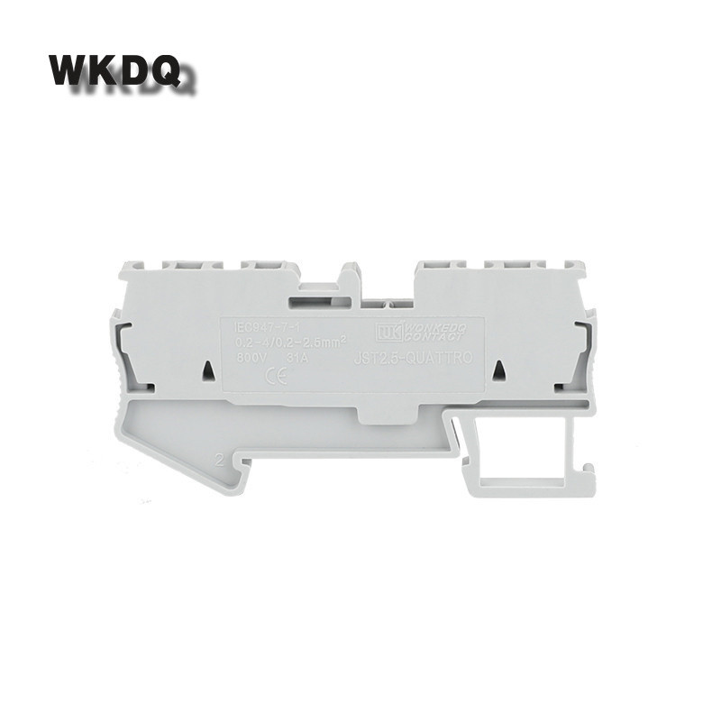 Žičani električni konektor ST2.5-QU 10 kom. Opružni kavez Terminal 4. kabelski utikač ST 2.5 QUATTRO 2.5 mm2 Din rail terminalni blok