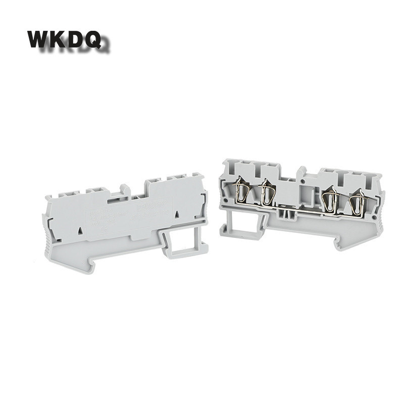 Žičani električni konektor ST2.5-QU 10 kom. Opružni kavez Terminal 4. kabelski utikač ST 2.5 QUATTRO 2.5 mm2 Din rail terminalni blok