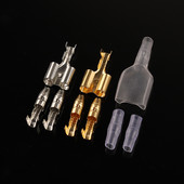 10/30/50 Set 4.0 Bullet Terminal Jedan ženski dva muški konektor električne žice automobila Promjer 4 mm prozirni omotač