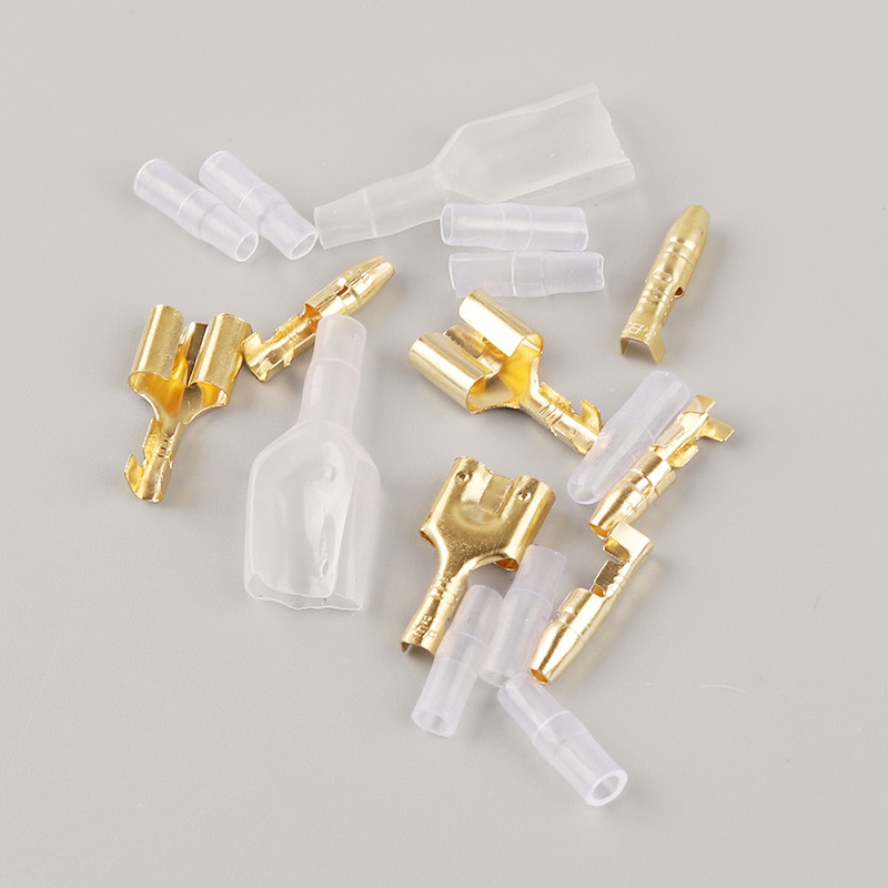 10/30/50 Set 4.0 Bullet Terminal Jedan ženski dva muški konektor električne žice automobila Promjer 4 mm prozirni omotač