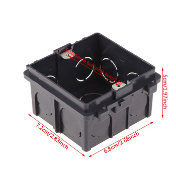 1 бр x съединителна кутия 86-тип PVC касета за стенен монтаж за основа на гнездо за превключвател