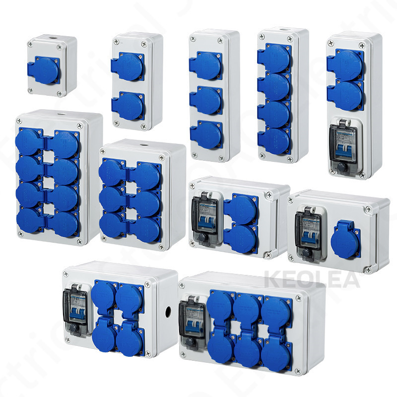 Vanjska utičnica za kišnicu Tri rupe 220V/ 10A kućna zidna višenamjenska vanjska utičnica Kutija za punjenje električnog automobila