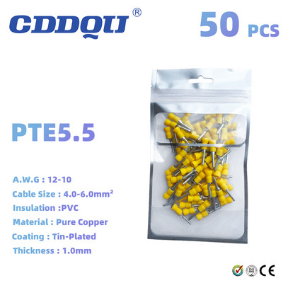 PVC predizolirani igličasti terminal Električna žica Spojni konektor za stezanje hladno prešanim igličastim terminalom Upotreba za AWG22-10