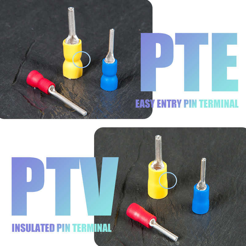 PVC predizolirani igličasti terminal Električna žica Spojni konektor za stezanje hladno prešanim igličastim terminalom Upotreba za AWG22-10