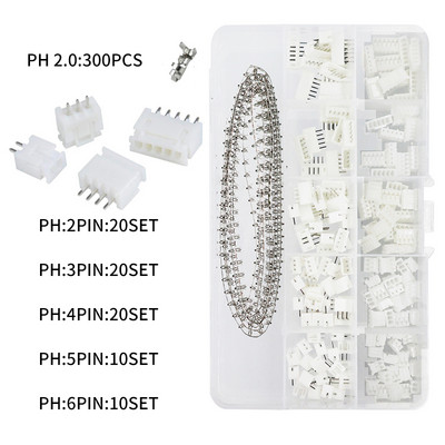 JST 2.0 PH/2.54 XH emane pistik 2/3/4/5/6 kontaktiga pistik klemmiga Juhtmed Kaablid Pistikupesa päis Dupont juhtmeühenduste komplekt