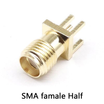 SMA Ženska utičnica Muški utikač Adapter Rub za lemljenje PCB Ravna Montaža pod pravim kutom RF bakreni konektor Utičnica
