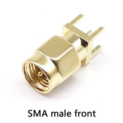 SMA Ženska utičnica Muški utikač Adapter Rub za lemljenje PCB Ravna Montaža pod pravim kutom RF bakreni konektor Utičnica