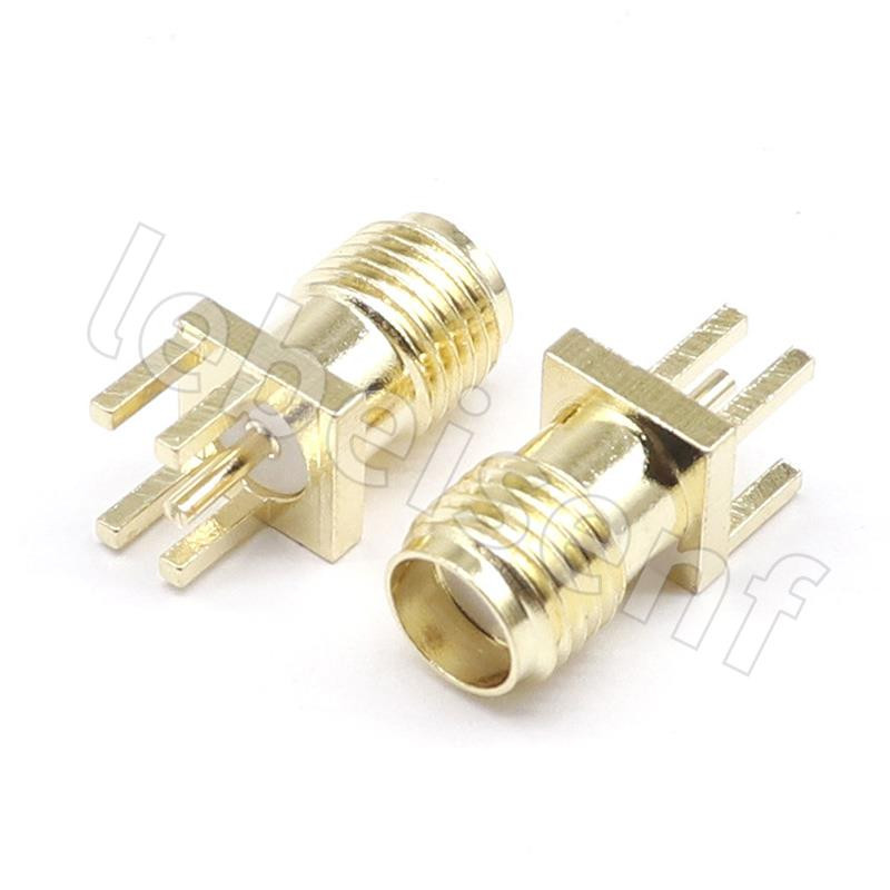 SMA Ženska utičnica Muški utikač Adapter Rub za lemljenje PCB Ravna Montaža pod pravim kutom RF bakreni konektor Utičnica