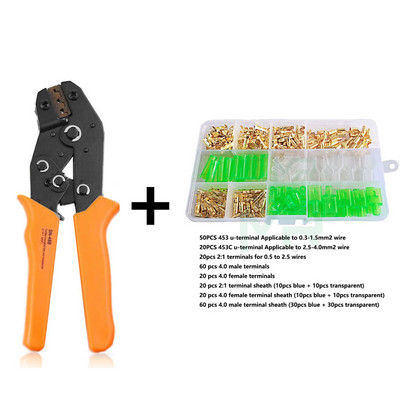 270 buc 453 U -terminal Cablu îmbinare sertizare Kit Terminal de conectare rapidă a cablului izolat Potrivit pentru 0,3-4mm2 sârmă