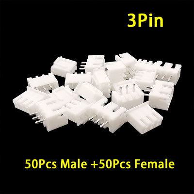 100 gab. JST XH2.54 Materiāls savienotājs Vadi Tapas galvenes korpuss 2/3/4/5 kontaktu spailes spraudnis Sieviešu ligzda Plastmasas apvalki