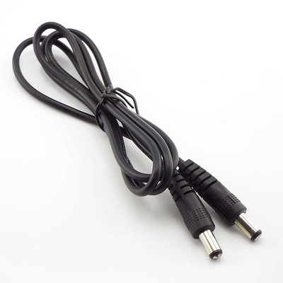 12V 3A DC muški na muški Napajanje diy kabelski kabel 5,5 x 2,1 mm muški CCTV adapterski konektor Produžni kabeli za napajanje 0,5M/1M/2M