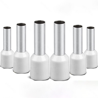 100PCS E2508 E2510 E2512 E2518 Izolacija cijevi Izolirani terminali 2,5 MM2 Konektor kabelske žice Izolacijski stezaljki