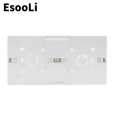 EsooLi External Mount Box 172mm*86mm*33mm for 86 Type Double Touch Switches or Sockets Εφαρμογή για οποιαδήποτε θέση επιφάνειας τοίχου