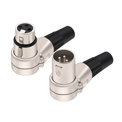 3-pooluseline täisnurkne XLR-pistik, emane XLR-i 3-kontaktiline mikrofoni pistik helikaabli pistik Mitmesuunaline pistik