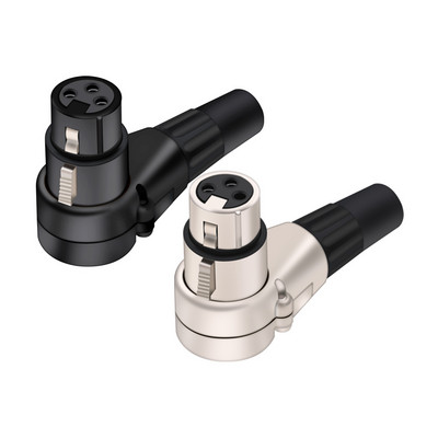 3-pooluseline täisnurkne XLR-pistik, emane XLR-i 3-kontaktiline mikrofoni pistik helikaabli pistik Mitmesuunaline pistik