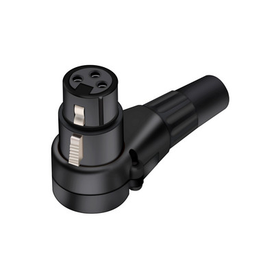 3-pooluseline täisnurkne XLR-pistik, emane XLR-i 3-kontaktiline mikrofoni pistik helikaabli pistik Mitmesuunaline pistik