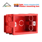 Zapaljiva, podesiva stražnja kutija za zidnu utičnicu 118 tipa