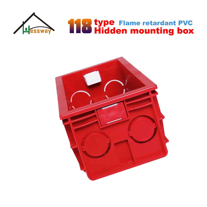 Zapaljiva, podesiva stražnja kutija za zidnu utičnicu 118 tipa