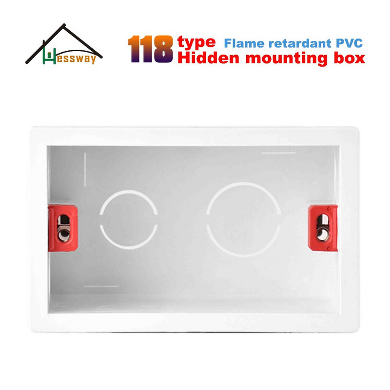 Zapaljiva, podesiva stražnja kutija za zidnu utičnicu 118 tipa