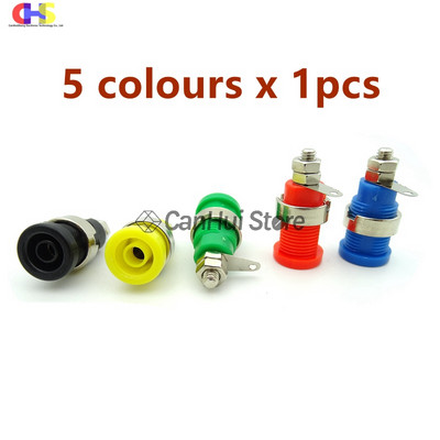 5 tk isoleeritud ohutus 4 mm banaani pistik pistikupesa pistikupesa paneeli kinnitus sidestusposti pistik multimeetri pistikupesa banaanipea emane 32A