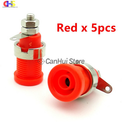 5 tk isoleeritud ohutus 4 mm banaani pistik pistikupesa pistikupesa paneeli kinnitus sidestusposti pistik multimeetri pistikupesa banaanipea emane 32A