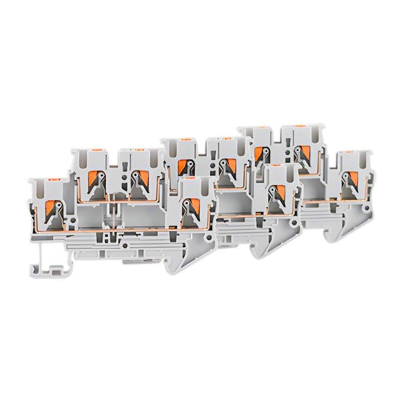 5Pcs Клемен блок за DIN релса PTTB-2.5-PV Електрически конектор ...
